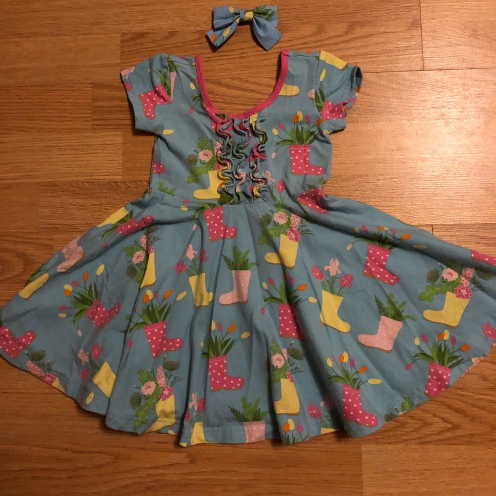 “Eleanor Rose” Dress With Bow Size 2